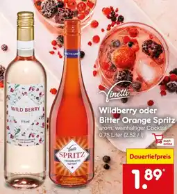 Netto Marken-Discount Vinetti Wildberry oder Bitter Orange Spritz Angebot