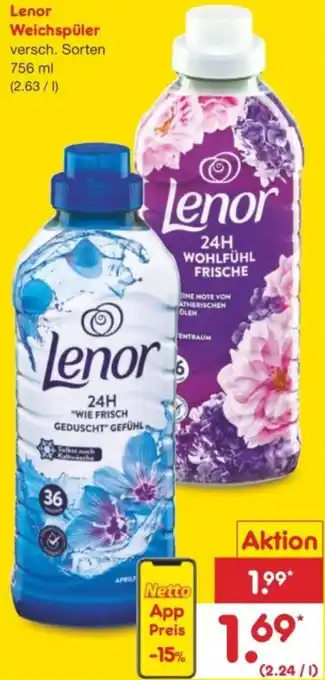 Netto Marken-Discount Lenor Weichspüler Angebot