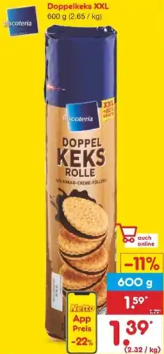 Netto Marken-Discount Biscoteria Doppelkeks XXL Angebot