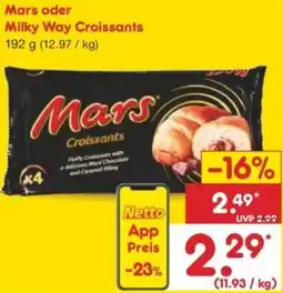 Netto Marken-Discount Mars oder Milky Way Croissants Angebot