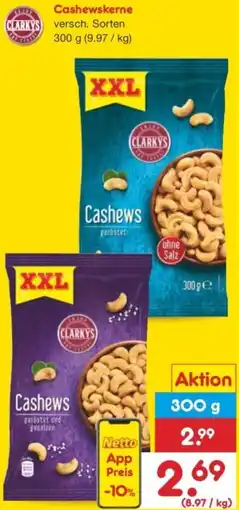 Netto Marken-Discount CLARKYS Cashewskerne Angebot