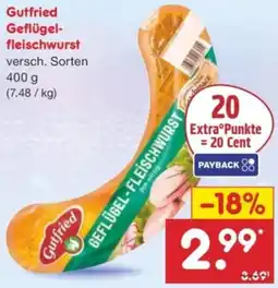 Netto Marken-Discount Gutfried Geflügelfleischwurst Angebot