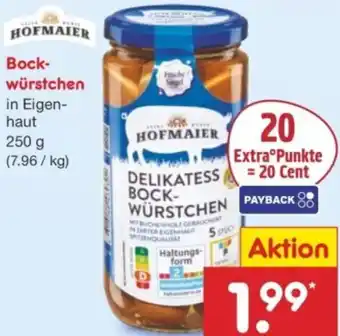 Netto Marken-Discount HOFMAIER Bockwürstchen Angebot
