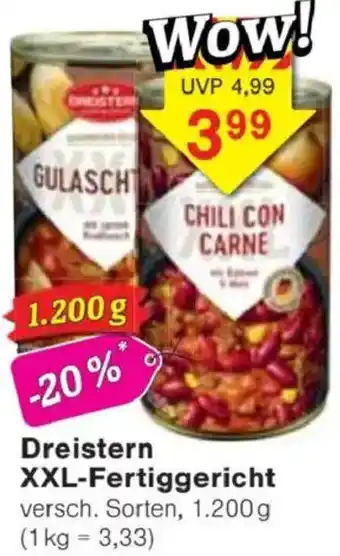 Jawoll Dreistern XXL-Fertiggericht Angebot