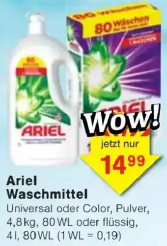 Jawoll Ariel Waschmittel Angebot
