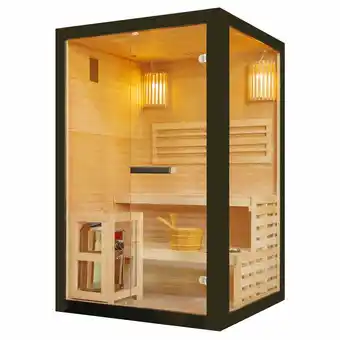 Netto Marken-Discount SANOTECHNIK Sauna PANORAMA BLACK Angebot
