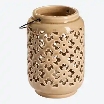 NKD Windlicht mit Muster, ca. 10x10x14,5cm Angebot