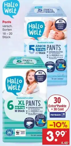 Netto Marken-Discount Hallo Welt Pants Angebot
