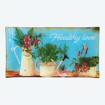 NKD Servierplatte aus Soda-Glas in verschiedenen Designs und Größen Angebot