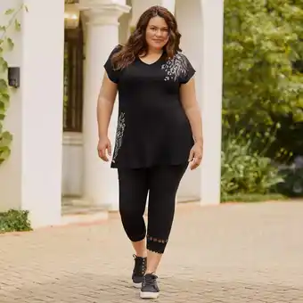 NKD Damen-Hose mit dehnbarer Spitze, große Größen Angebot
