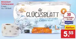 Netto Marken-Discount Glücksblatt Toilettenpapier Angebot