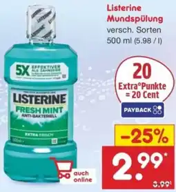 Netto Marken-Discount Listerine Mundspülung Angebot