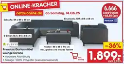 Netto Marken-Discount JUSKYS Premium Gartenmöbel Lounge Sorano Angebot