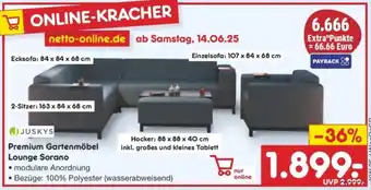 Netto Marken-Discount JUSKYS Premium Gartenmöbel Lounge Sorano Angebot