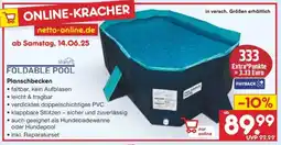 Netto Marken-Discount FOLDABLE POOL Planschbecken Angebot