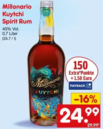 Netto Marken-Discount Millonario Kuytchi Spirit Rum Angebot
