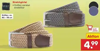 Netto Marken-Discount SPIRIT of colours Stretchgürtel Angebot
