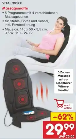 Netto Marken-Discount Vitalmaxx Massagematte Angebot