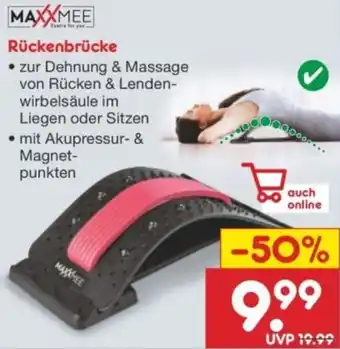 Netto Marken-Discount MAXXMEE Rückenbrücke Angebot