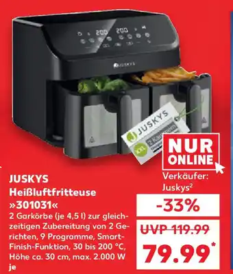 Kaufland JUSKYS Heißluftfritteuse 301031 Angebot
