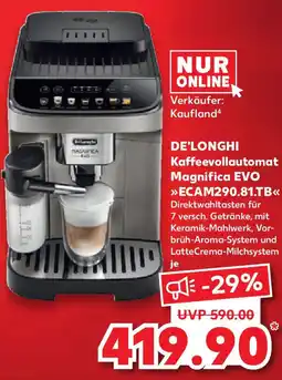 Kaufland DE'LONGHI Kaffeevollautomat Magnifica EVO ECAM290.81.TB Angebot