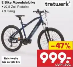 Netto Marken-Discount tretwerk E Bike Mountainbike Angebot