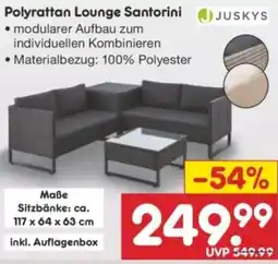 Netto Marken-Discount JUSKYS Polyrattan Lounge Santorini Angebot