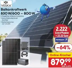 Netto Marken-Discount VESKA Balkonkraftwerk Angebot