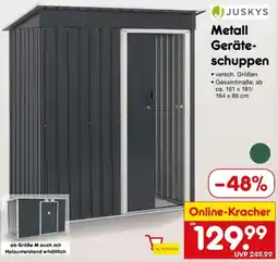 Netto Marken-Discount JUSKYS Metall Geräteschuppen Angebot