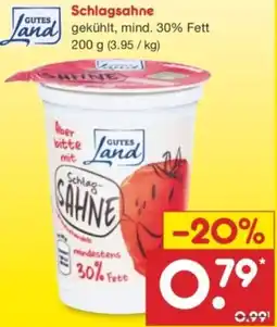Netto Marken-Discount GUTES Land Schlagsahne Angebot