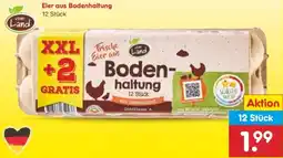 Netto Marken-Discount vom Land Eier aus Bodenhaltung Angebot
