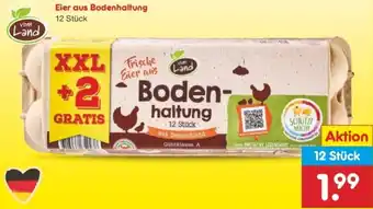Netto Marken-Discount vom Land Eier aus Bodenhaltung Angebot