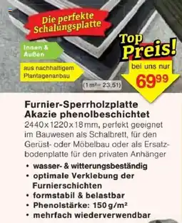Jawoll Furnier-Sperrholzplatte Akazie phenolbeschichtet Angebot