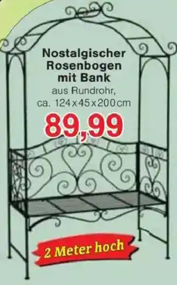 Jawoll Nostalgischer Rosenbogen mit Bank Angebot