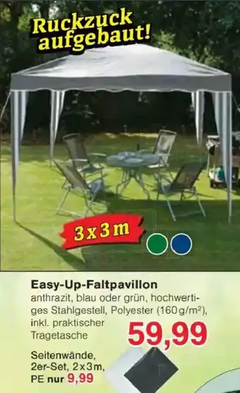 Jawoll Easy-Up-Faltpavillon Angebot