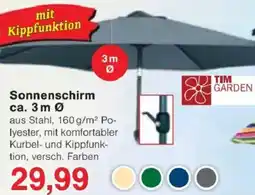 Jawoll TIM GARDEN Sonnenschirm ca. 3 m Angebot
