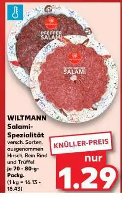 Kaufland WILTMANN Salami-Spezialität Angebot