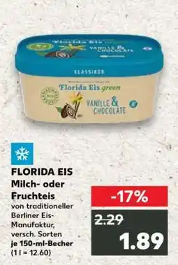 Kaufland FLORIDA EIS Milch- oder Fruchteis Angebot