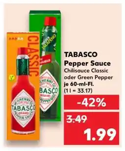 Kaufland TABASCO Pepper Sauce Angebot