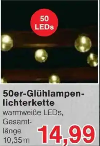 Jawoll 50er-Glühlampenlichterkette Angebot