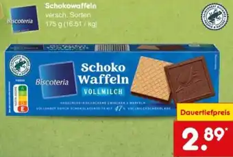 Netto Marken-Discount Biscoteria Schokowaffeln Angebot