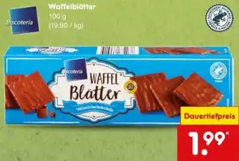 Netto Marken-Discount Biscoteria Waffelblätter Angebot