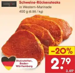 Netto Marken-Discount Schweine-Rückensteaks Angebot