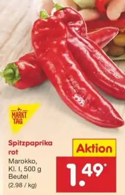 Netto Marken-Discount Spitzpaprika rot Angebot