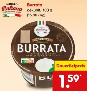 Netto Marken-Discount MONDO Italiano Burrata Angebot