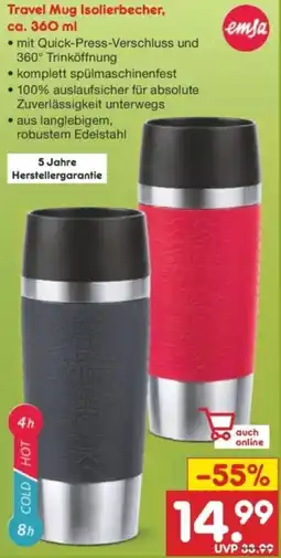 Netto Marken-Discount Emsa Travel Mug Isolierbecher Angebot