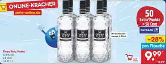Netto Marken-Discount Three Sixty Vodka Angebot