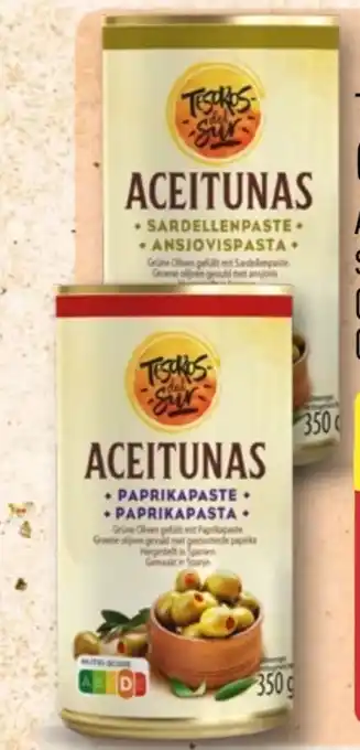 Aldi Nord Tesoros del Sur Gefüllte Grüne Oliven Angebot