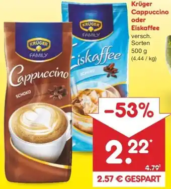 Netto Marken-Discount Krüger Cappuccino oder Eiskaffee Angebot