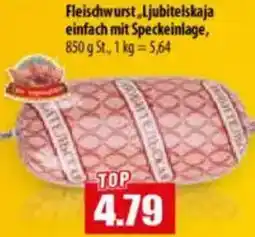 Mix Markt Fleischwurst Ljubitelskaja einfach mit Speckeinlage Angebot